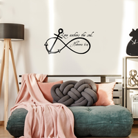 Love Anchors the Soul-22"x11" Infinity Symbol Bedroom Wall Decals Stickers Art Decor Home Vinyl Lettering Wall Decals