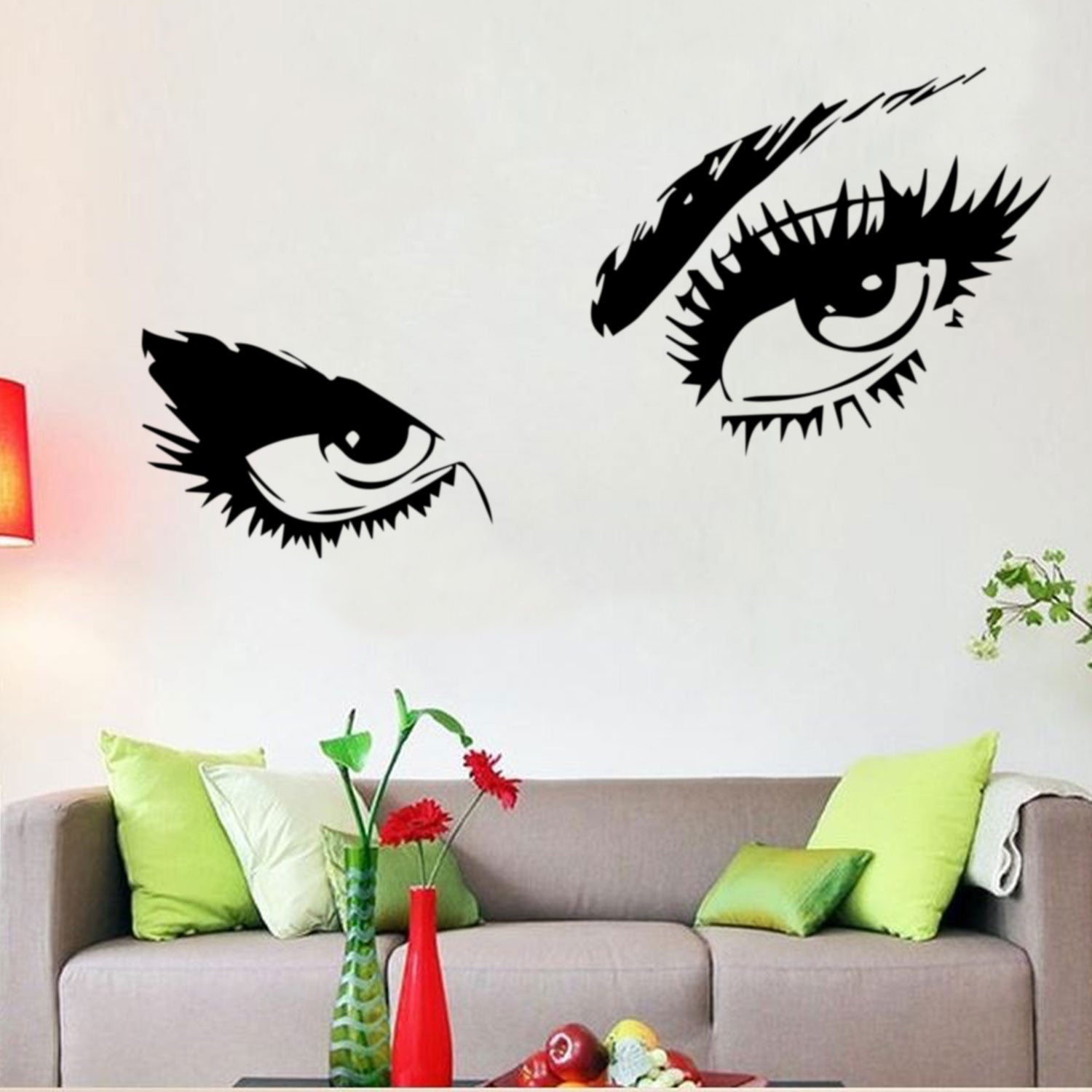 Sexy Eyes Girl Face Woman Face Sticker Fashion Stylish Living Room Bedroom Home Decor Wall Decal Art Vinyl Sticker tr988
