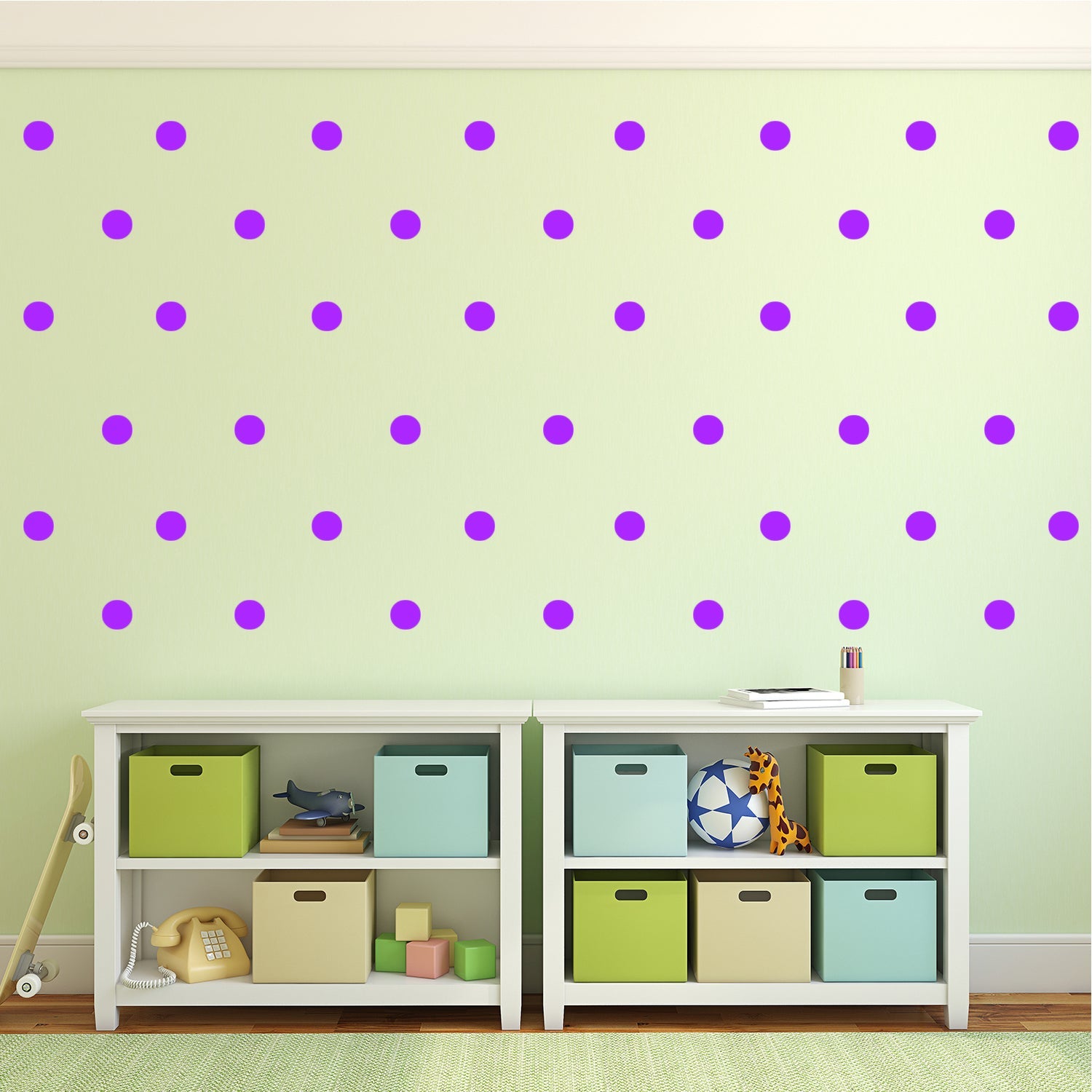 200 Pack Fun Polka Dots Pattern - Wall Art Decal - 1 x 1" - Bedroom Living Room Wall Art Decoration - Peel Off Vinyl Stickers- Apartment Decor - Mix & Match Colors! (1" x 1"; Black)"