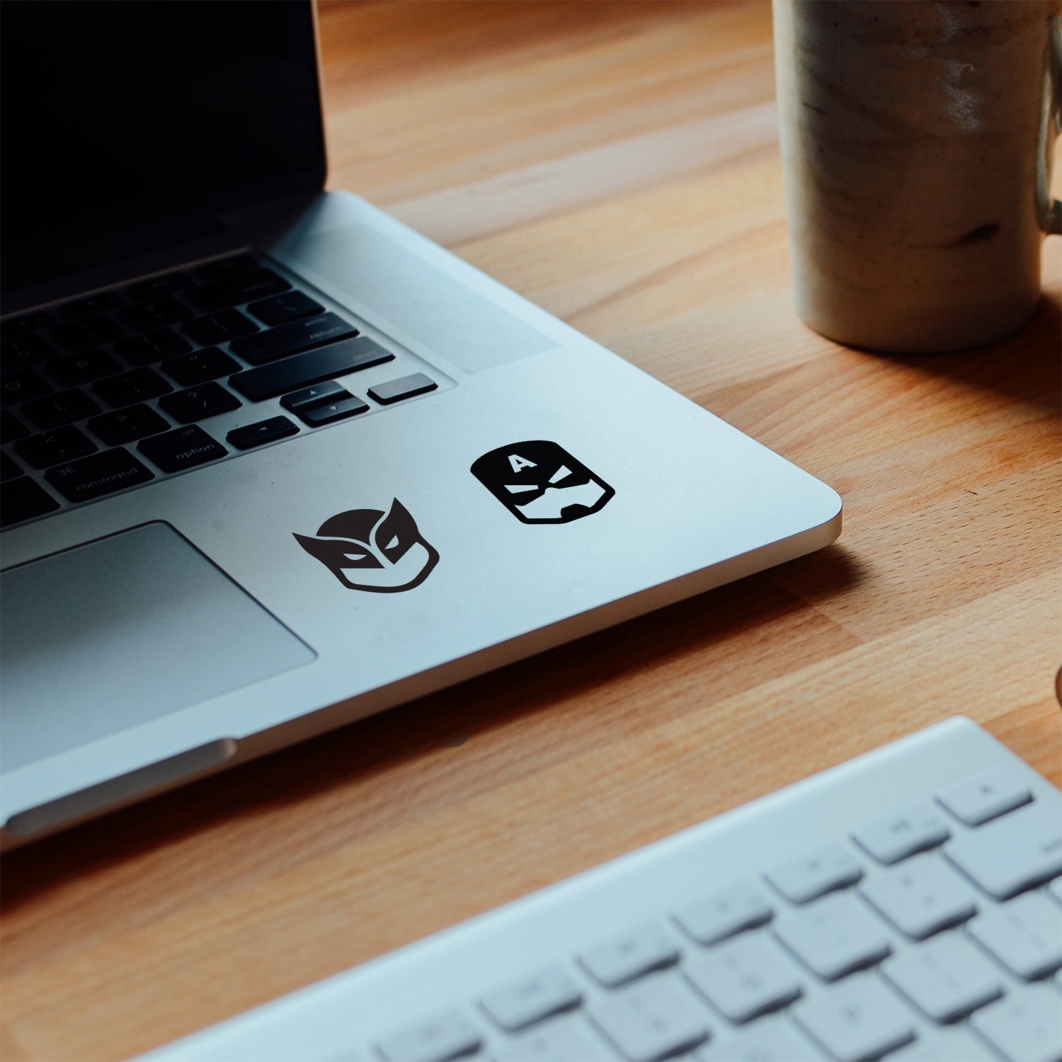 9 Pack of Superheroes Vinyl Wall Art Stickers - 2" x 2" Each - Boys Room Avengers Superheroes Vinyl Wall Decals - Justice League Hero Vinyl Peel Off Stickers