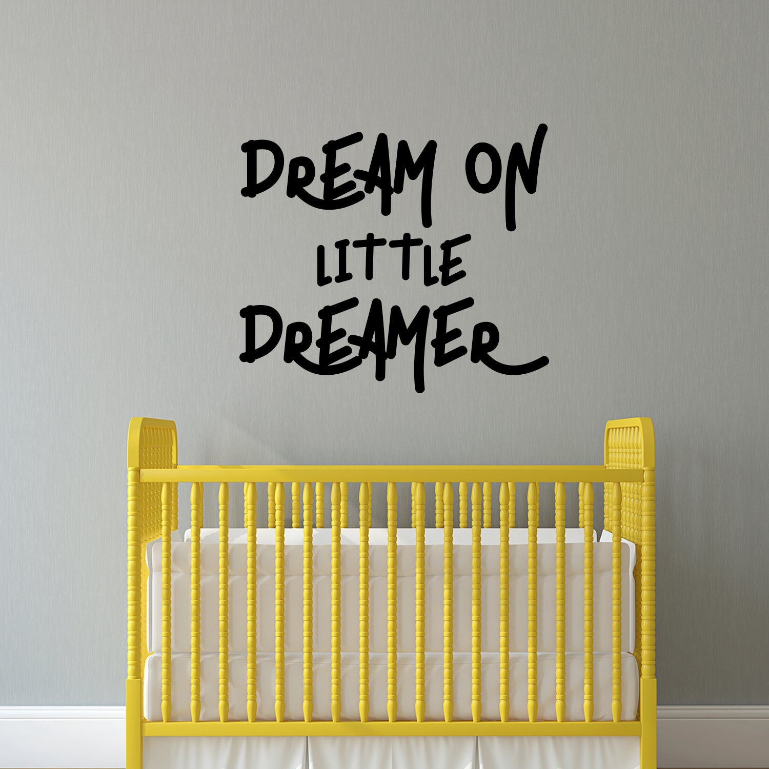 Vinyl Wall Art Decal - Dream On Little Dreamer - 20 x 23" - Inspiring Children's Quotes for Home Bedroom Wall Decor - Motivational Little Kids Nursery Playroom Daycare Sticker Decals"