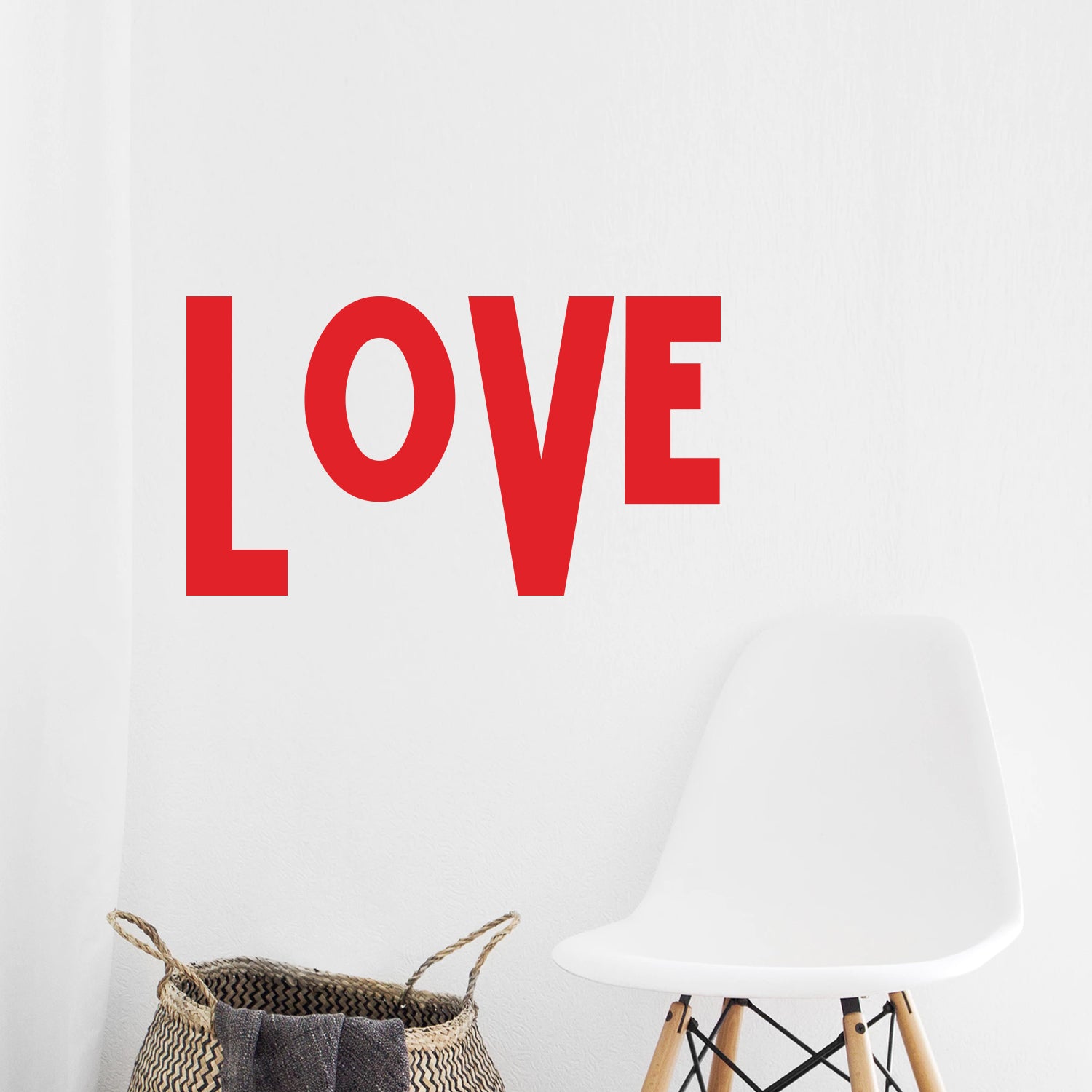 Vinyl Wall Art Decal - Love - 13 x 23" - Urban Modern Quote for Home Living Room Bedroom Sticker - Trendy Peel and Stick Bold Statement for Office Business Workplace Decor (13" x 23"; Black)"