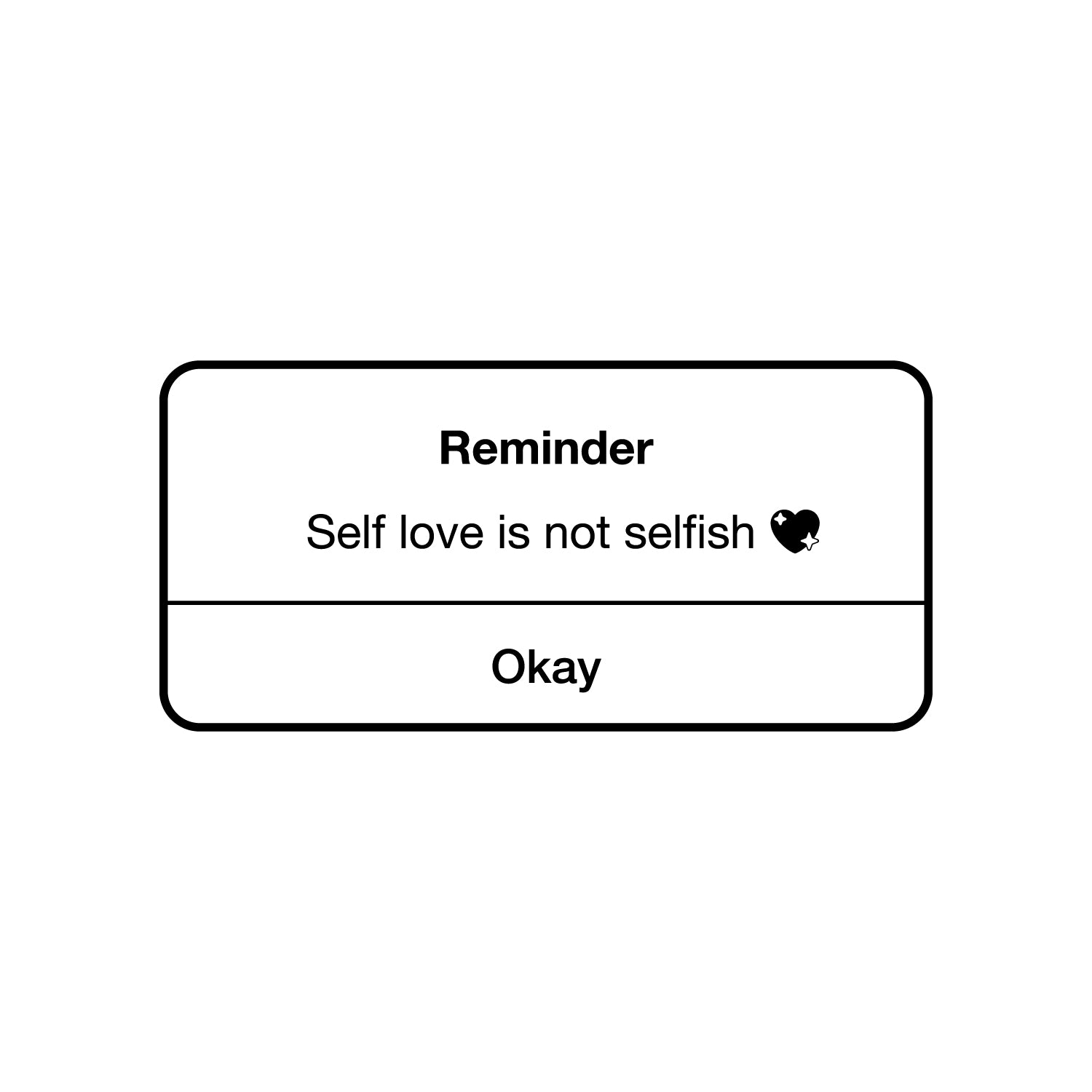 Vinyl Wall Art Decal - Self Love is Not Selfish - 12 x 30" - Cute iPhone Reminder Shape Modern Inspirational Quote Sticker for Home Office Bedroom Closet Bathroom Decor (Black)"