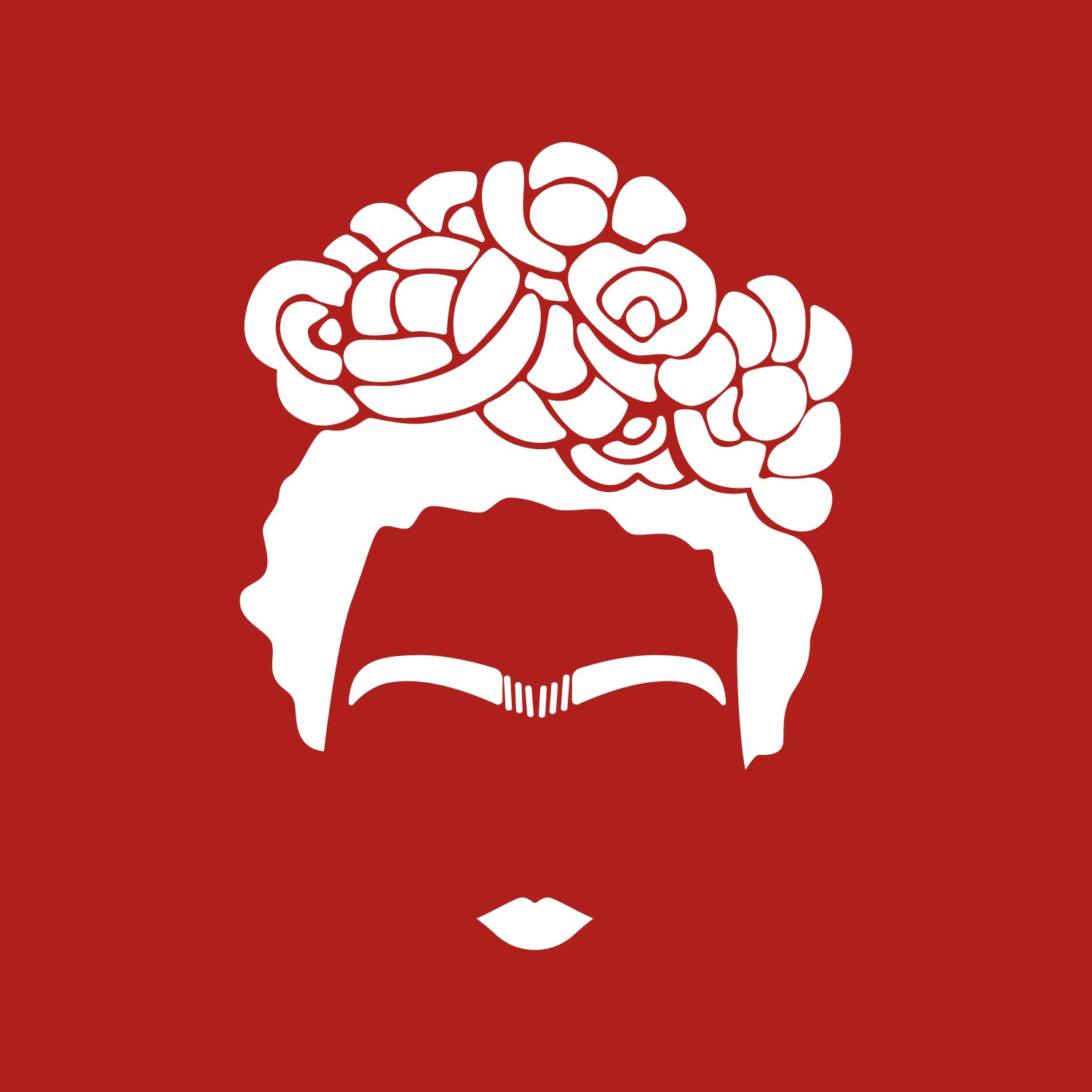 Vinyl Wall Art Decal - Frida Kahlo - 29 x 22" - Trendy Cute Minimalist Style Face Silhouette Design Shape Sticker for Living Room Bedroom Office School Coffee Shop Boutique Store Decor (Black)"