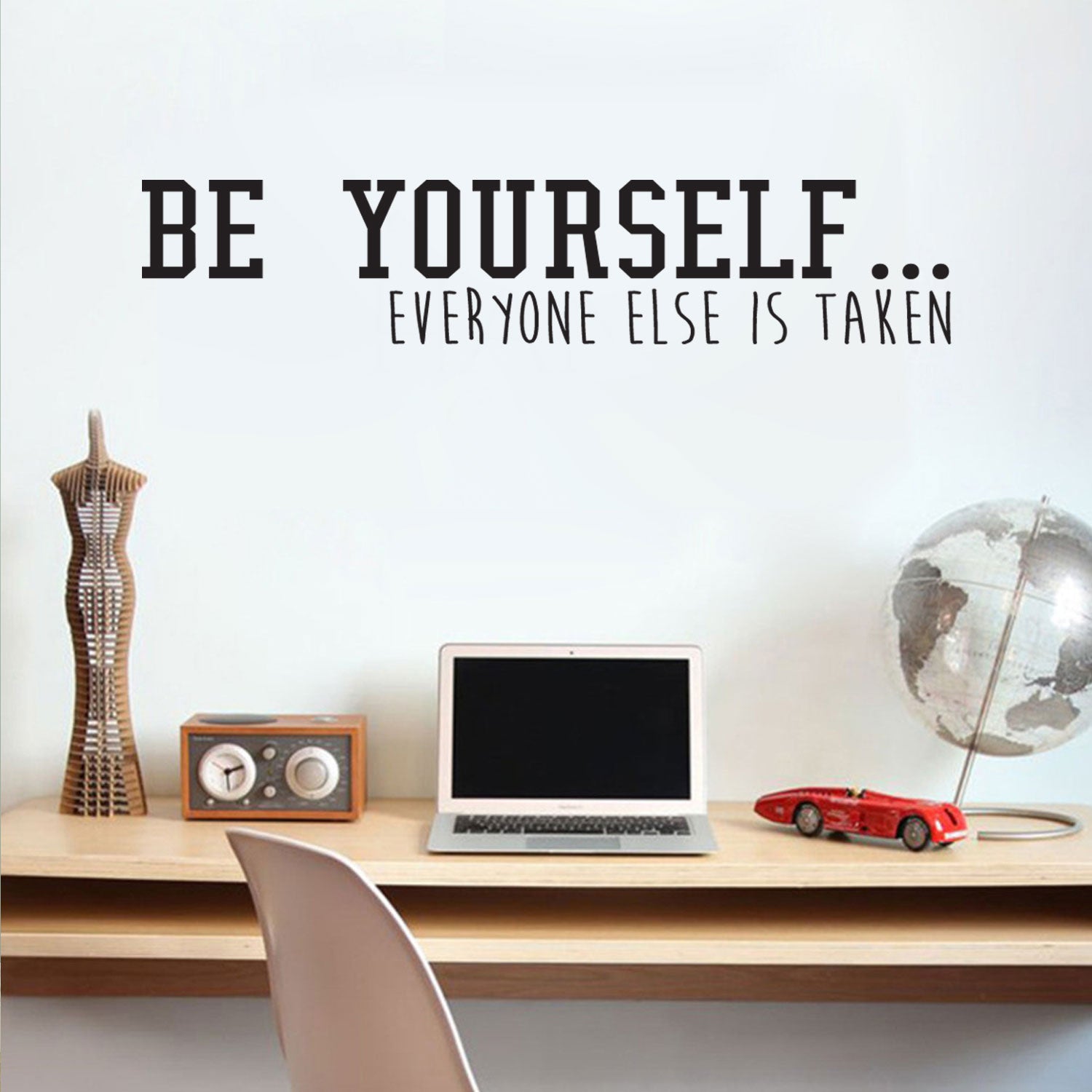 Be Yourself Everyone Else is Taken - Inspirational Quote Wall Art Vinyl Decal - 10" x 47" - Living Room Motivational Wall Art Decal - Life Quote Vinyl Sticker Wall Decor - Bedroom Vinyl Sticker Decor 660078092736