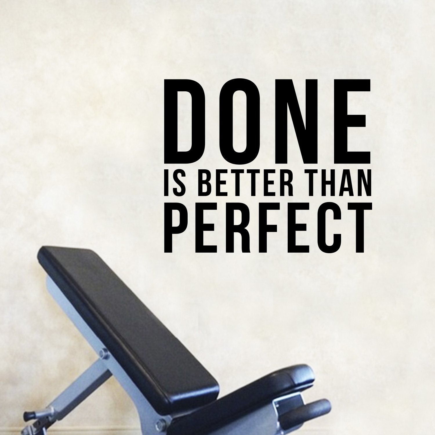 Inspirational Quotes Vinyl Wall Decal - Done is Better Than Perfect - 17" x 20" Home Office Workplace Motivational Art Decal Stickers 660078097830