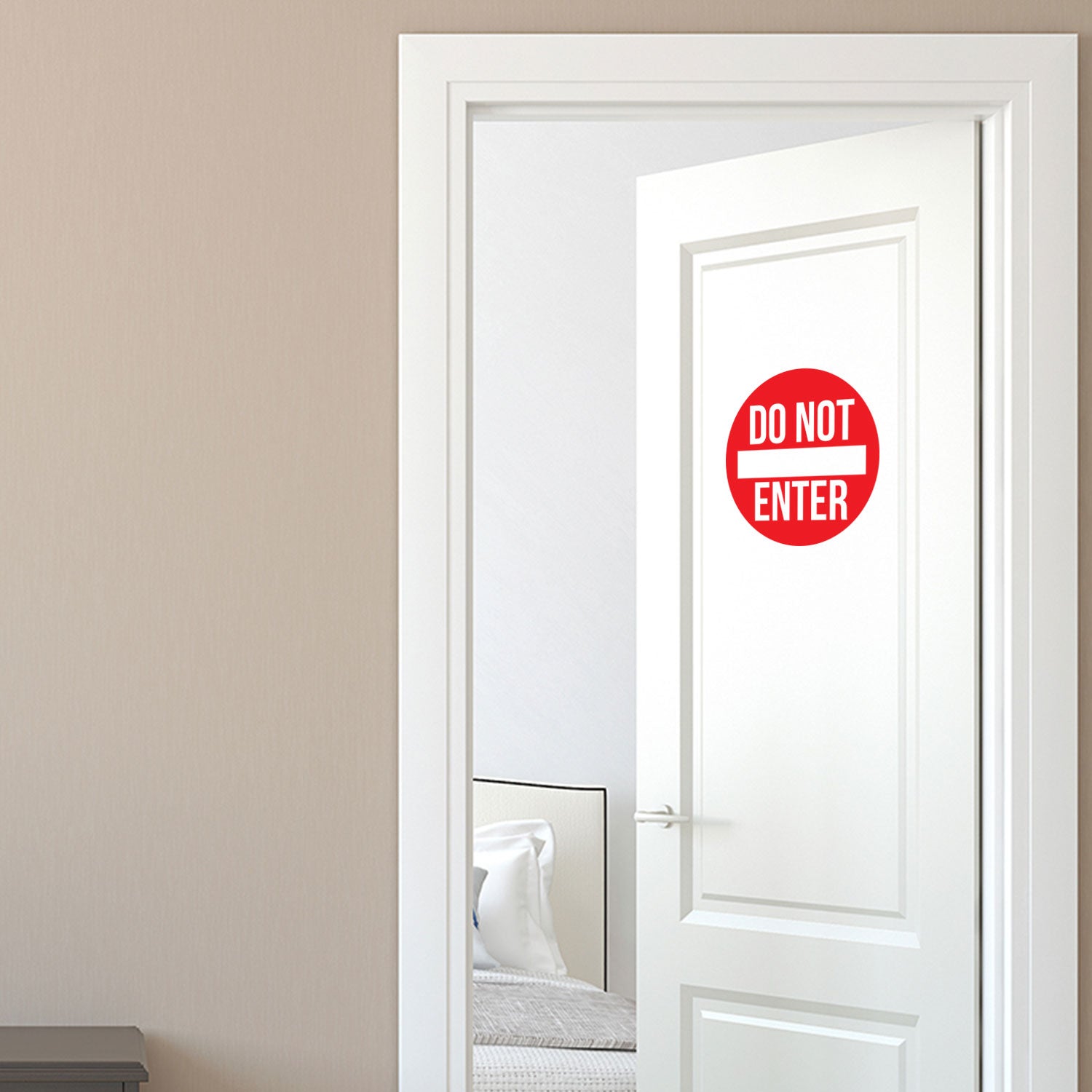 Vinyl Wall Art Decal - Do Not Enter Sign - 12" x 12" - Teen Boys Girls Bedroom Door Sticker Decals - Home Decor for Office Door Window Dorm Room 660078106549
