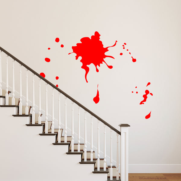 Vinyl Wall Art Decal - Blood Splatter - from 1 to 23 Each - Fun