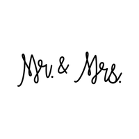 Vinyl Wall Art Decal - Mr and Mrs - 10" x 30" - Couples Wedding Reception Happy Home Adhesive Peel Off Sticker - Marriage Wedlock of Love Living Room Bedroom Decor Stickers 660078116708