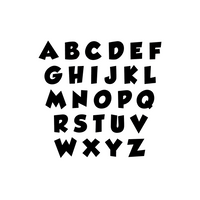 Set of Abc's Alphabet Letters - Educational Vinyl Wall Art Stickers - 3" x 3" Each Letter - Unisex Childrens Bedroom Decals - Preschool and Kindergarten Kids Educational Classroom Wall Art Decals