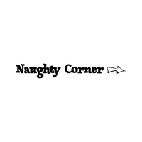 Wall Art Vinyl Decal - Naughty Corner with Arrow - 4" x 30" - Unisex Little Girl Boy Kids Bedroom Decoration Sticker - Children's Play Room Closet Door Classroom Daycare Sign 660078116340