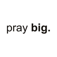 Vinyl Wall Art Decal - Pray Big - 4" x 18" - Religious Decoration Vinyl Sticker - Inspirational Religious Faith Home Bedroom Living Room Entryway Work Office Church Quote Decor 679113510197