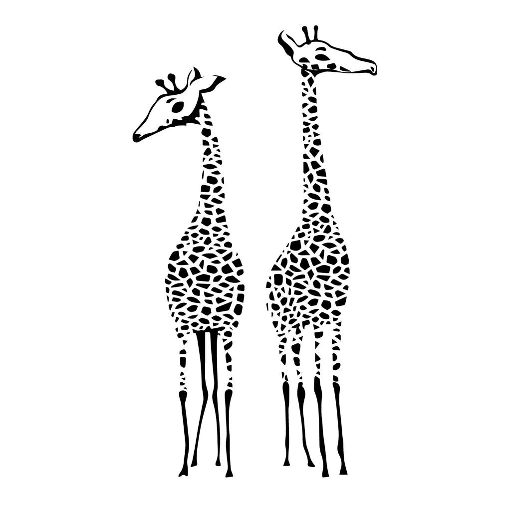 Tall Giraffes for Nursery, Playroom, Kids room Vinyl Wall Decal Sticker Art
