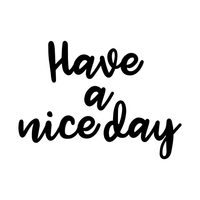 Vinyl Wall Art Decals - Have A Nice Day - 17" x 23" - Trendy Home Living Room Bedroom Workplace Decor Stickers - Modern Positive Quotes Apartment Work Office Adhesive Decals 660078119785