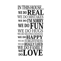 In This House.. - 22" x 42" - Family Rules Vinyl Wall Decal Sticker Art
