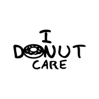 I Donut Care - Wall Art Decal 14" x 22" Vinyl Sticker - Funny Kitchen Signs - Teen Girls Vinyl Art - Peel Off Vinyl Stickers for Walls - Cute Vinyl Decal Decor Girl Decoration Poster Sassy Attitude 660078089354