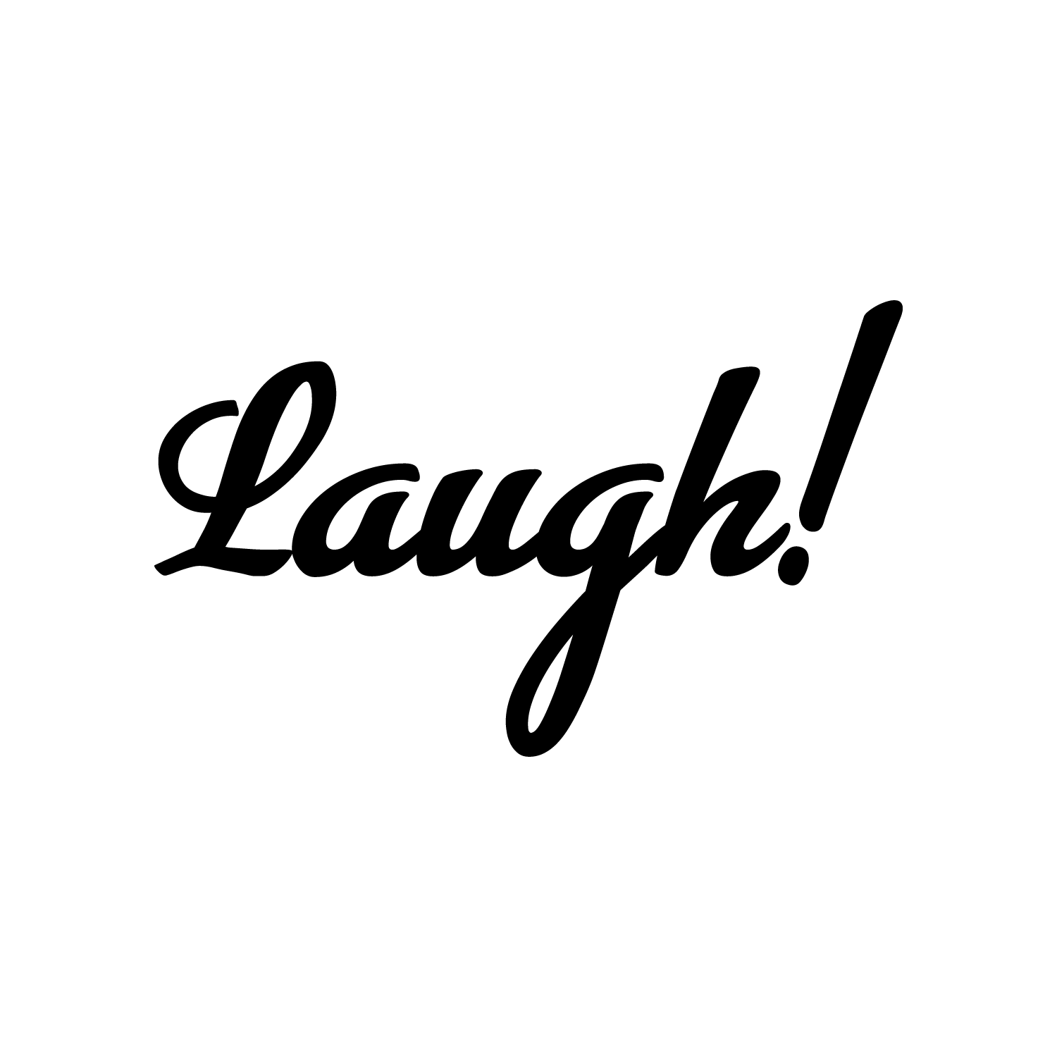 Laugh Inspirational Quote - Wall Art Decal - 8" x 12" Decoration Wall Art - Bedroom Living Room Wall Decor - Trendy Vinyl Stickers 660078089651