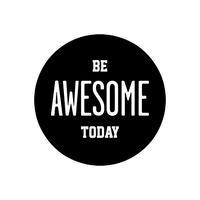 Be Awesome Today - Inspirational Life Quotes Wall Art Vinyl Decal - 16" X 16" Decoration Vinyl Sticker - Motivational Wall Art Decal - Bedroom Living Room Decor - Trendy Wall Art 660078091128