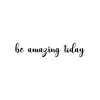 Printique Be Amazing Today- 3.5" x 16" - Motivational Art Decal Wall Decoration Vinyl Sticker -  Inspirational Quote Decal for Mirror, Bedroom or Living Room 658751770330