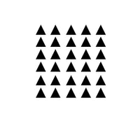 Set of 30 - Triangles Wall Decal Decor - 1.5" x 1.5" Each - Bedroom Living Room Wall Art Vinyl Stickers - Apartment Vinyl Decal