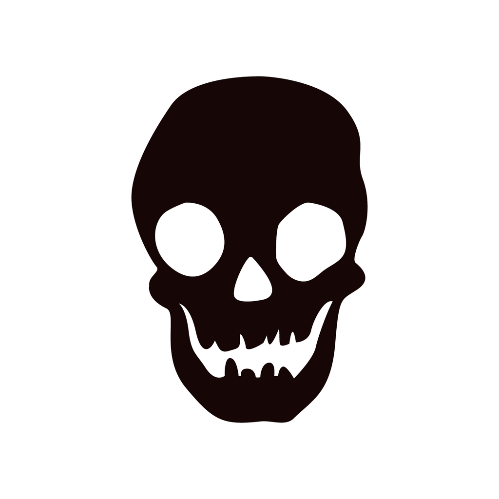 Vinyl Wall Art Decal - Skull - 29" x 20" - Scary Death Halloween Seasonal Decoration Sticker - Teens Adults Indoor Outdoor Wall Door Window Living Room Office Decor 660078119549