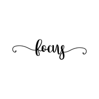 Pulse Vinyl Focus Inspirational Quote - Wall Art Decal 6" x 23" Home Decoration Wall Art - Bedroom Living Room Wall Decor - Trendy Wall Art 660078089460