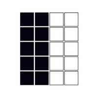 Set of 20 Vinyl Wall Art Decal - Square Patterns - 4.3" x 4.3" Each - Minimalist Vinyl Stickers for Home Apartment Bedroom - Cool Modern Decor for Living Room Workplace Use 660078113653