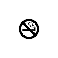 No Smoking Vinyl Sticker Sign Wall Decal Sticker Sign Self-Adhesive Waterproof Anti Smoking Sign (4 Pack)