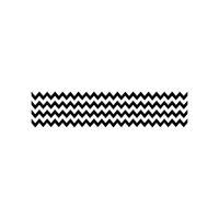 Pack of 4 Chevron Pattern Stripes - Wall Art Decal - 8" x 36" - Bedroom Living Room Wall Decoration - Peel Off Vinyl Sticker - Apartment Decor - Trendy Wall Art 660078089507