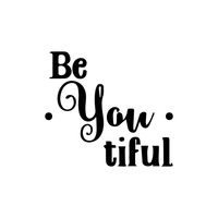 Motivational BeYouTiful Small Laptop and Tablet Vinyl Decal Sticker Art - 3" x 3" - Life Quotes Vinyl Decals - Removable Luggage Vinyl Stickers - Word Art Vinyls 660078080665