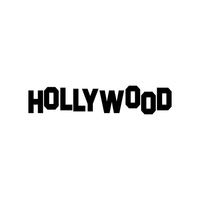 Pulse Vinyl Hollywood Sign- Wall Art Decal 6" x 30" Home Decoration Wall Art - Bedroom Living Room Wall Decor - Trendy Wall Art 660078089477