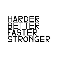 Harder, Better, Faster, Stronger - Inspirational Quotes Wall Art Decal - 15" x 23" Decoration Vinyl Sticker - Life Quote Vinyl Decal - Gym Wall Vinyl Sticker - Trendy Wall Art 660078089835