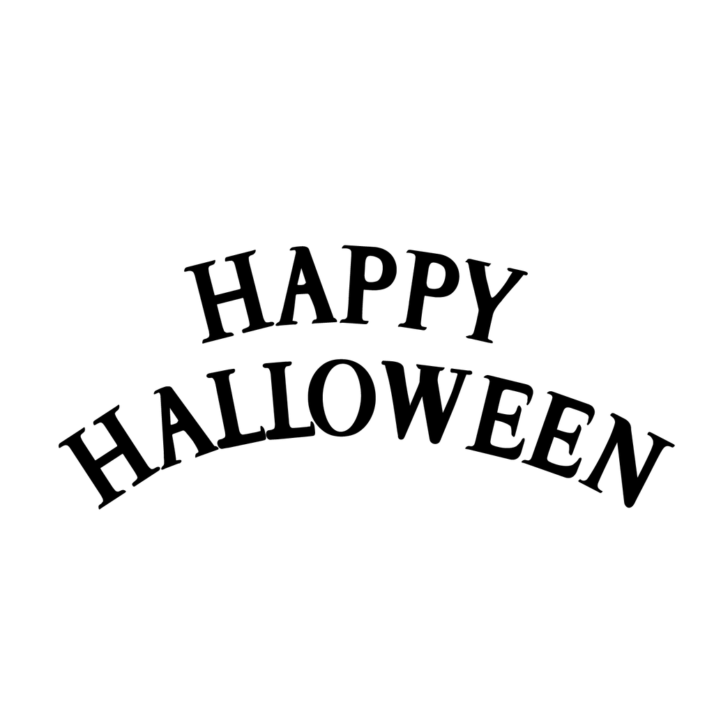 Vinyl Wall Art Decal - Happy Halloween - 19" x 40" - Fun Seasonal Greeting Letters Decoration Sticker - Kids Teens Adults Indoor Outdoor Wall Door Window Living Room Office Decor 660078119709