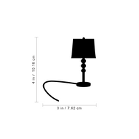 Small Lamp - 4" x 3" - lightswitch vinyl decor