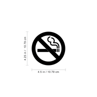 No Smoking Vinyl Sticker Sign Wall Decal Sticker Sign Self-Adhesive Waterproof Anti Smoking Sign (4 Pack)