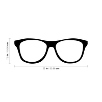 Reading Glasses - 22" x 7.5" -  Wall Art Decal - Decoration Adhesive Vinyl Sticker - Office Wall Art Decor 660078084342