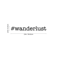 #Wanderlust Lettering - 23" x 2.5" - 660078097045