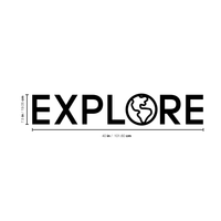 Explore - 7.5" X 40" - Modern Travel Trendy