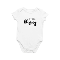 Onesie Organic Baby One Piece Short Sleeve Sweet Trendy Cute Minimal Bodysuit 0-12 Months - Little Blessing