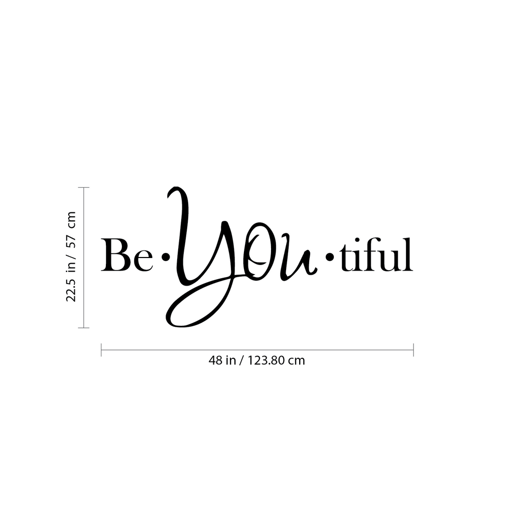 Black Large Beautiful Inspirational Wall Decal Art Decor Quote Sticker 660078080870