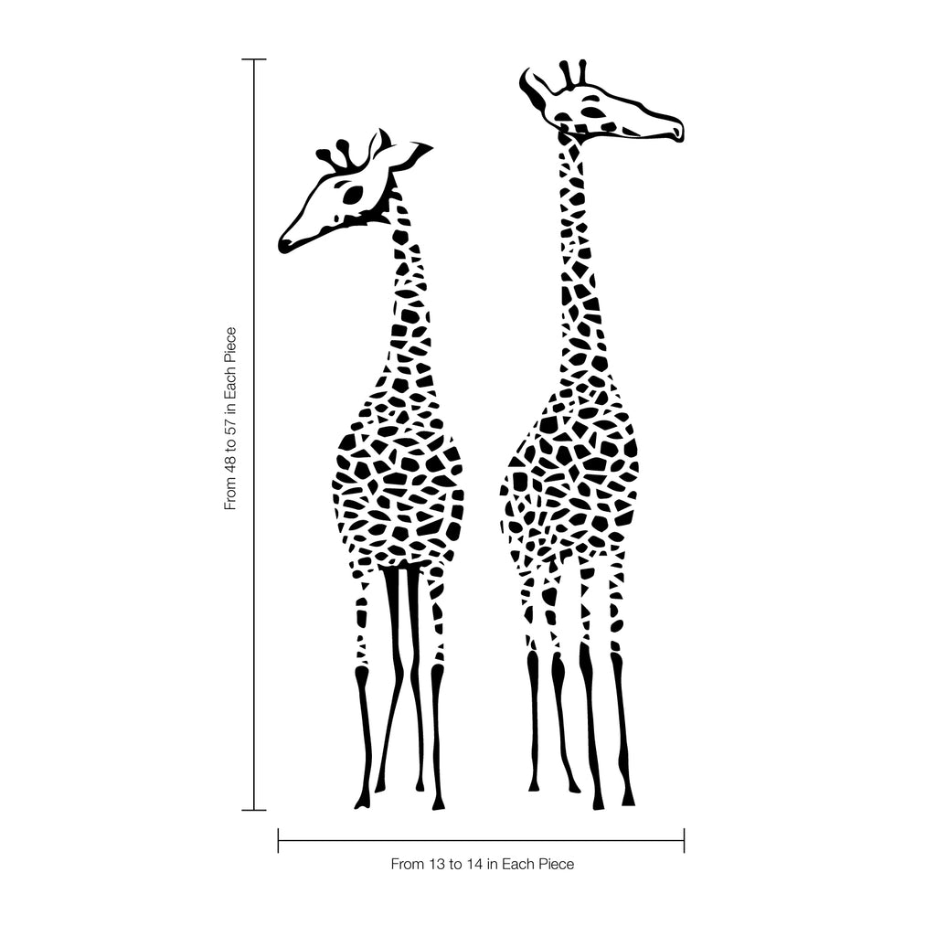 Tall Giraffes for Nursery, Playroom, Kids room Vinyl Wall Decal Sticker Art