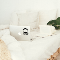 Vinyl Wall Art Decal - Cute Little Vampire - 5" x 4" - Spooky Halloween Season Decoration Sticker - Trendy Indoor Outdoor Wall Door Window Living Room Laptop Luggage Car Office Decor 660078120187