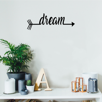 Dream Arrow - 23" x 6" - Cute boho girly decal