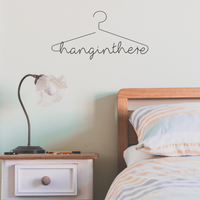 Hang in There - Inspirational Life Quotes - Wall Art Decal - 12" x 23" Decoration Vinyl Sticker - Bedroom Wall Decor - Apartment Wall Decoration - Closet Door Vinyl Signs 660078089279