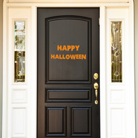 Vinyl Wall Art Decal - Happy Halloween - 9.5" x 23" - Fun Slime Seasonal Greeting Letters Decoration Sticker - Kids Teens Adults Indoor Outdoor Wall Door Window Living Room Office Decor 660078119228