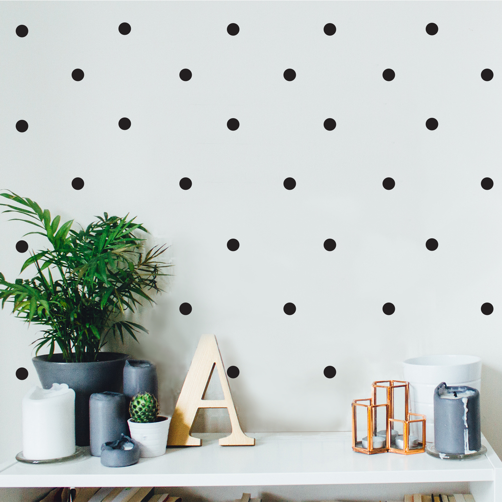 200 Pack Fun Polka Dots Pattern - Wall Art Decal - 1" x 1" - Bedroom Living Room Wall Art Decoration - Peel Off Vinyl Stickers- Apartment Decor - Mix & Match Colors! 660078089095