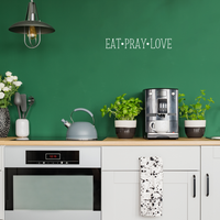 Vinyl Wall Art Decal - Eat Pray Love - 3.5" X 23" - Modern Life Quote For Home Bedroom Living Room Decoration Sticker - 660078171547