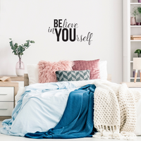 Believe in Yourself Inspirational Life Quotes - 36" x 20" - Decoration Wall Art Vinyl Sticker