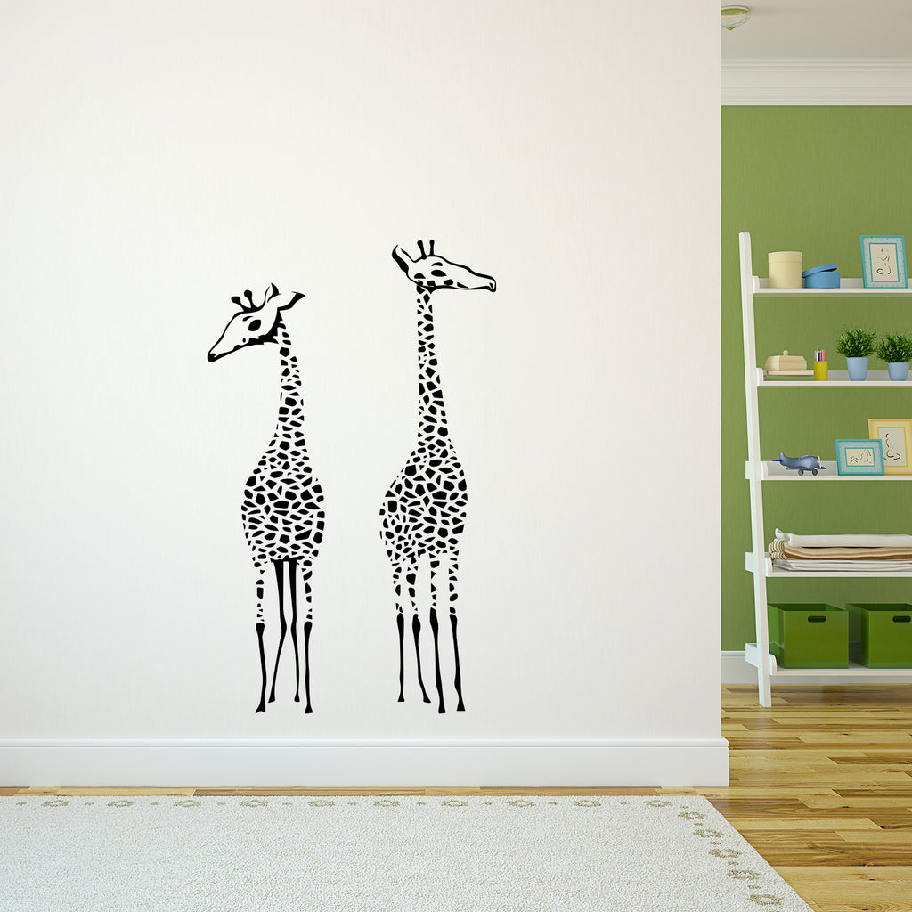 Tall Giraffes for Nursery, Playroom, Kids room Vinyl Wall Decal Sticker Art