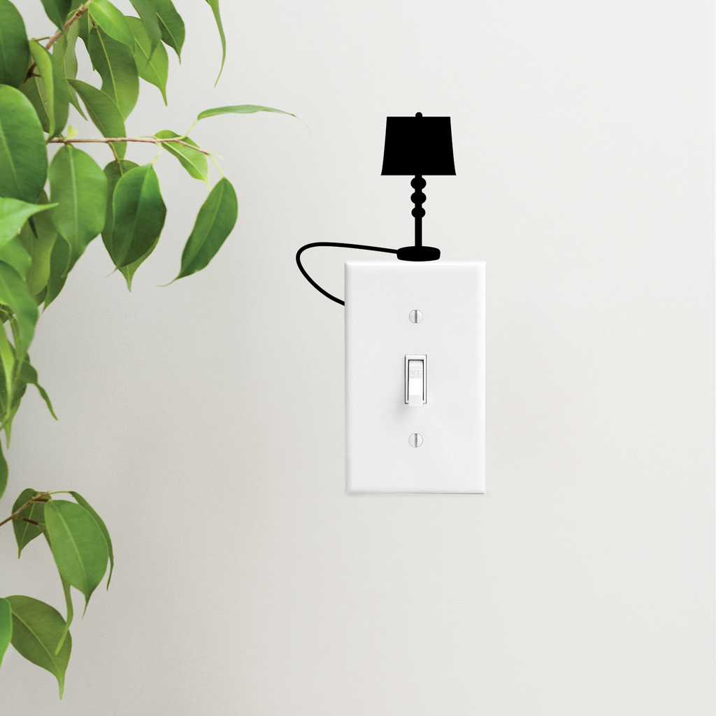 Small Lamp - 4" x 3" - lightswitch vinyl decor